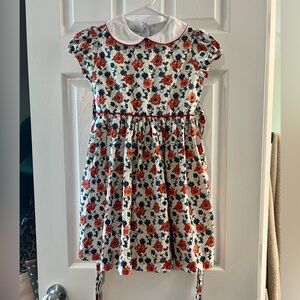 Bella Bliss Red and Blue Floral Dress Size 6